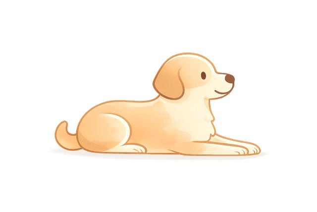 Decorative dog illustration