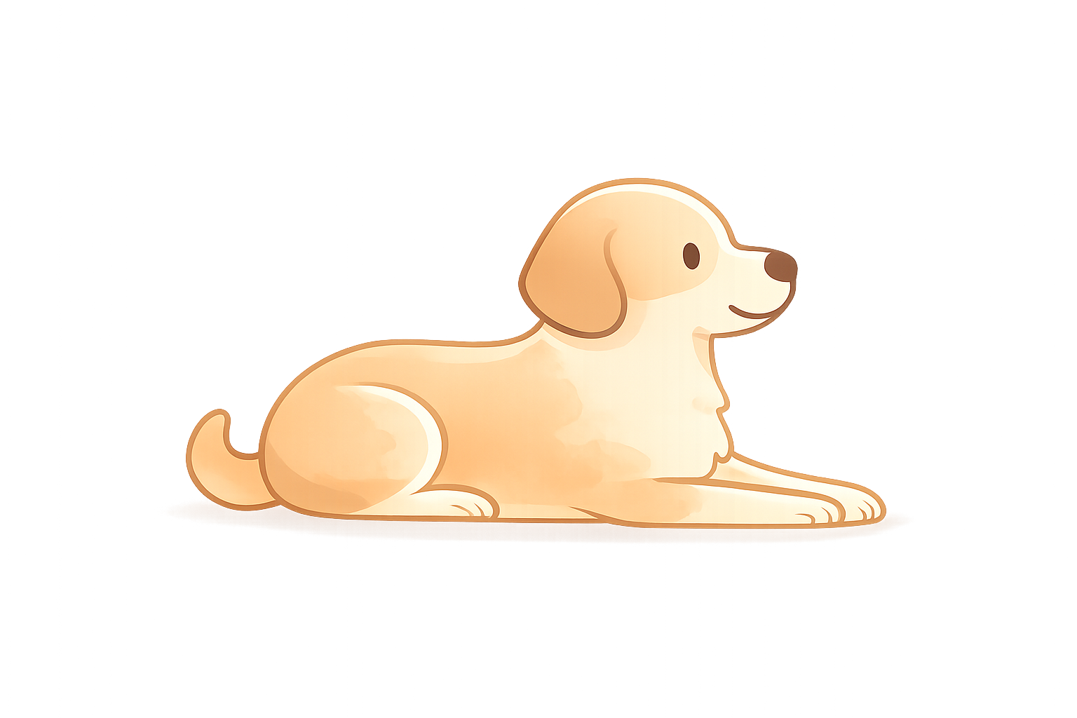 Decorative dog illustration